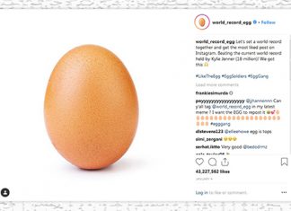 Слика јајета највише лајкована на интернету Јаје на Инстаграму