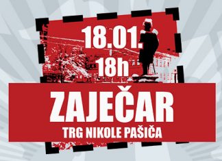 Протест „1 од 5 милиона” организује се и у Зајечару Протест „1 Од 5 Милиона” 18. јануара У Зајечару