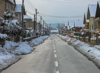 Време данас облачно, смена кише и снега Сокобањска улица — Снег