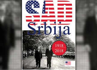 Данас у Зајечарској Техничкој школи предавање „САД – Србија, Дипломатски и културни односи 1918–2018” Изложба САД – Србија, 1918–2018, дипломатски и културни односи, плакат