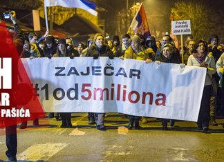 Четврти протест „1 од 5 милиона” биће одржан 8. фебруара у Зајечару Четврти протестни скуп „1 од 5 милиона” у Зајечару