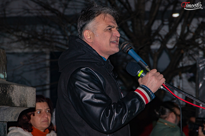 Šesti protestni skup „1 od 5 miliona” u Zaječaru