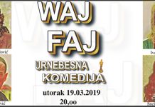 Комедија „Waj Faj” у уторак 19. марта на сцени зајечарског позоришта Комедија „Waj Faj”