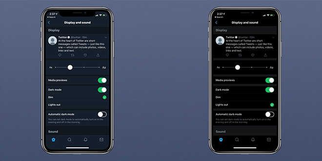 Twitter — Dark Modes