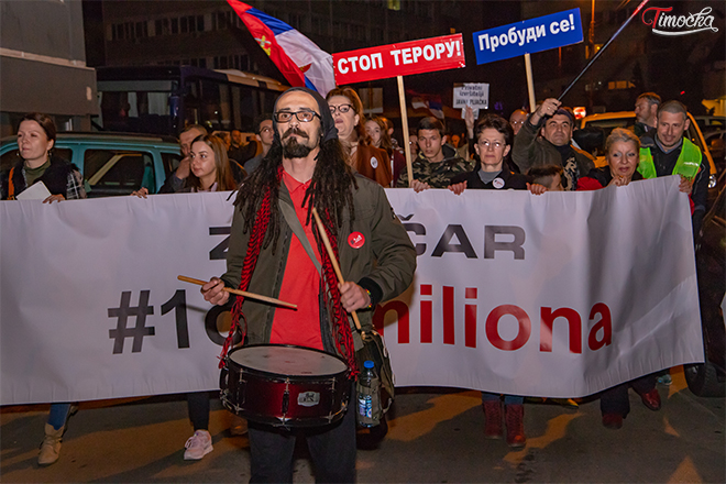 Dvanaesti protestni skup „1 od 5 miliona” u Zaječaru