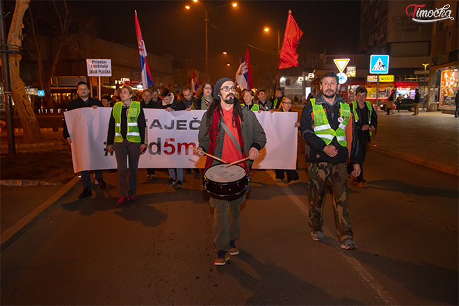 Jedanaesti protestni skup „1 od 5 miliona” u Zaječaru