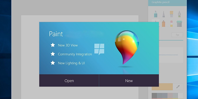 Microsoft Paint &mdash; Microsoft Windows 10
