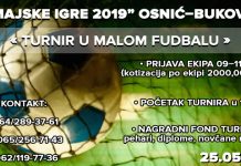 Традиционалне „Мајске игре 2019” Оснић–Буково 25. маја „Мајске игре 2019″ Оснић–Буково
