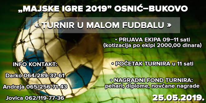 „Majske igre 2019″ Osnić–Bukovo