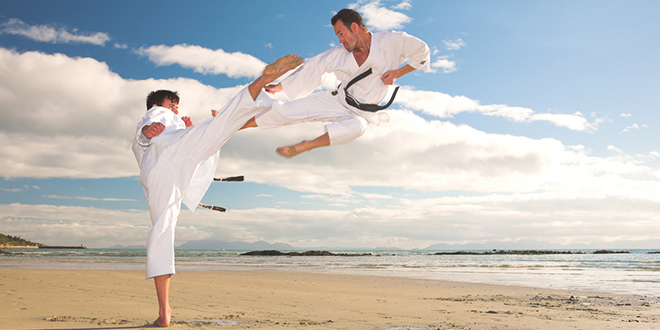 Karate na plaži