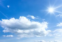 Данас сунчано и топло, наредних дана још топлије Небо — Сунчано време