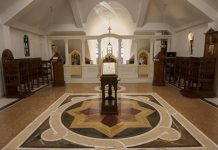 Почетак фрескописа параклиса у манастиру Буково Почетак фрескописа параклиса у манастиру Буково