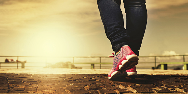 Девојка шета