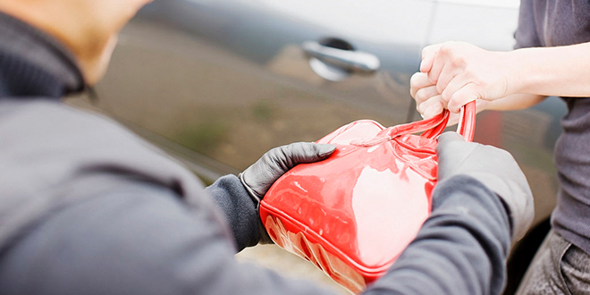 Пљачкаш покушава жени да отме торбу