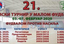 Зимски турнир „Фудбалом против насиља” у Књажевцу Зимски турнир у малом фудбалу „Фудбалом против насиља” у Књажевцу