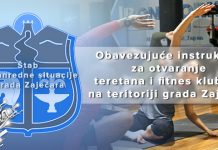 ШВС: Обавезујуће инструкције за отварање теретана и фитнес клубова на територији града Зајечара ШВС: Обавезујуће инструкције за отварање теретана и фитнес клубова на територији града Зајечара
