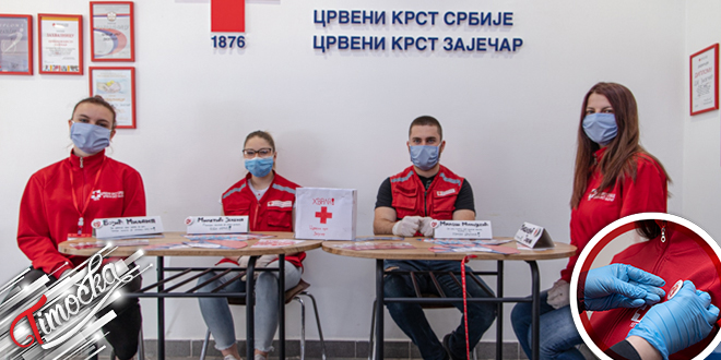 Црвени крст Зајечар: Уручивање захвалница младим даваоцима и волонтерима Црвени крст Зајечар: Уручивање захвалница младим даваоцима и волонтерима