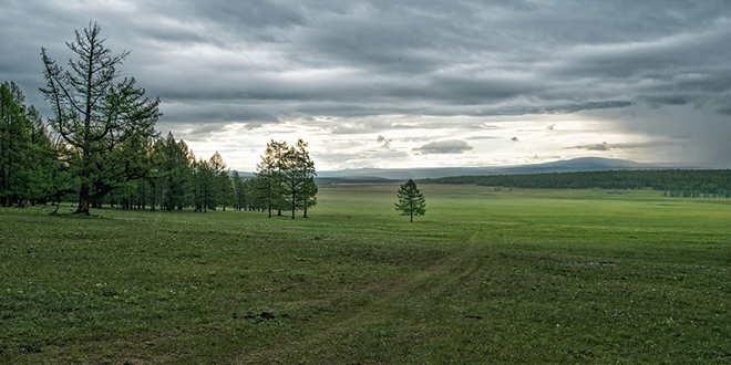 Облачно време, природни пејзаж