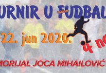 Турнир у малом фудбалу „Меморијал Јоца Михаиловић – К3” од 15. јуна у Котлујевцу Турнир у малом фудбалу „Меморијал Јоца Михаиловић – К3”