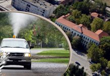 Третирање против комараца у Неготину Неготин: Запрашивање ради сузбијања комараца