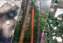 Вандализам: Поломљене канте за смеће на излетишту „Вањин јаз” и „Сунчаној стази”, скинуте бетонске плоче са стазе на Краљевици Поломљене канте за смеће на излетишту „Вањин јаз” и „Сунчаној стази”, скинуте бетонске плоче са стазе на Краљевици