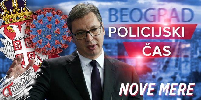 Председник Републике Србије Александар Вучић — Полицијски час и нове мере — Београд — COVID-19
