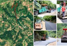 Почели радови на асфалтирању оштећених деоница пута ка Лесковцу и Леновцу Асфалтирање дела пута ка Лесковцу и Леновцу