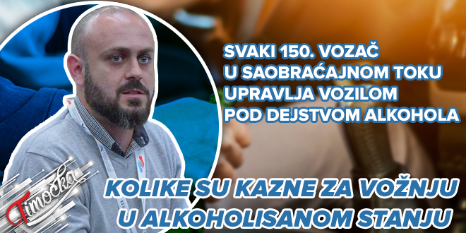 Мастер инж. саобраћаја из Бора Игор Велић: Сваки 150. возач у саобраћајном току управља возилом под дејством алкохола Мастер инж. саобраћаја из Бора Игор Велић: Сваки 150. возач у саобраћајном току управља возилом под дејством алкохола