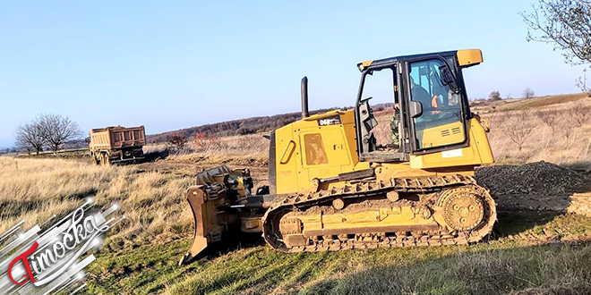 Радови на путу између села Мали Јасеновац и Браћевац