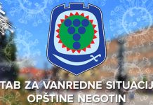 Штаб за ванредне ситуације општине Неготин донео Закључак о ограничавању радног времена Штаб за ванредне ситуације општине Неготин: COVID-19