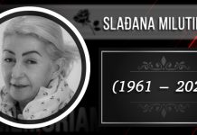 IN MEMORIAM: Преминула Слађана Милутиновић In Memoriam — Слађана Милутиновић (1961–2021)