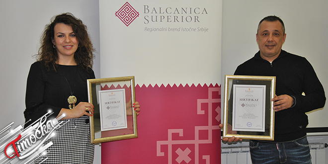 Uruceni Sertifikati Regionalnog Brenda Istocne Srbije Balcanica Superior Prvim Kompanijama Iz Zajecara Cover