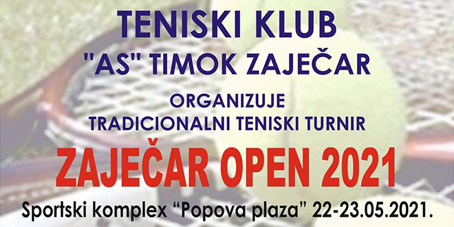 Teniski turnir „Zaječar Open 2021”