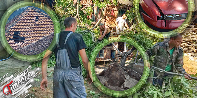 Невреме у Великом Извору нанело велику штету мештанима