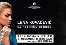 Концерт Лене Ковачевић у Неготину 4. новембра Концерт Лене Ковачевић у Неготину