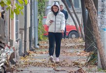 Хладно и облачно, местимично слаба киша, до 9 степени Град Зајечар – Јесен, људи шетају