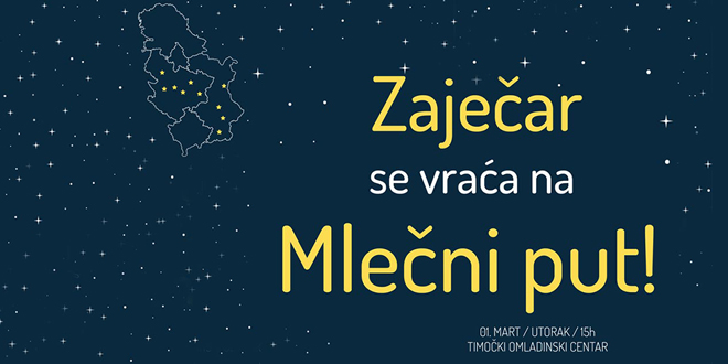 Научно-популарно предавање &bdquo;Зајечар се враћа на Млечни пут&rdquo; у Тимочком омладинском центру