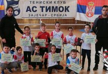 У Зајечару организован још један тениски турнир за најмлађе Тениски турнир „Отворено првенство Зајечара”