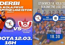 Дупли рукометни програм 12. марта у Зајечару РК „Зајечар 1949”: Дупли рукометни програм