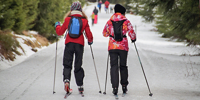 Скијаши на планини Скијаши на планини