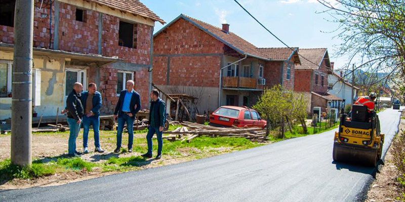 Асфалтирана улица Сремског фронта у Књажевцу