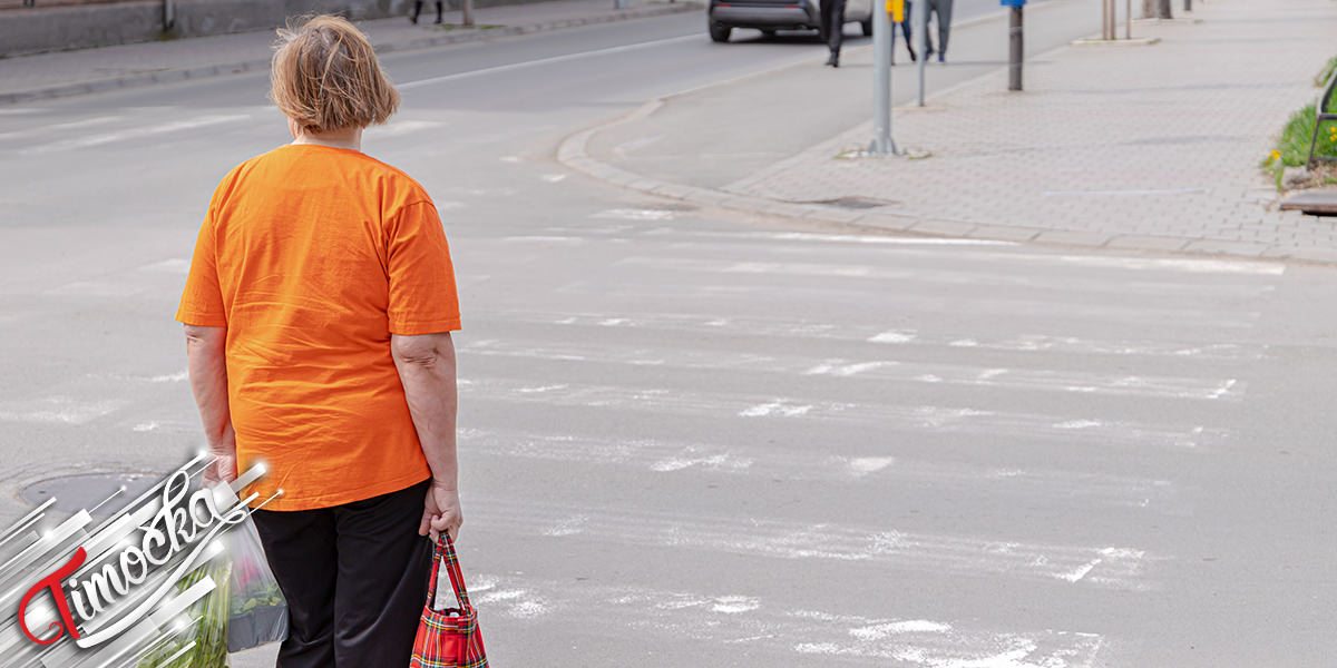 Град Зајечар – Жена носи торбе са пијаце