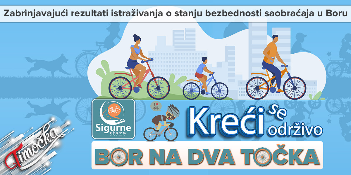 Крећи се одрживо &ndash; Бор на два точка: Забрињавајући резултати истраживања о стању безбедности саобраћаја у Бору