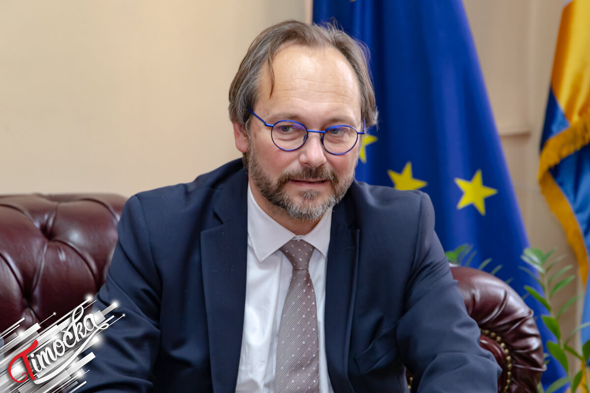 Ambasador EU u Srbiji Emanuel Žiofre u poseti Zaječaru