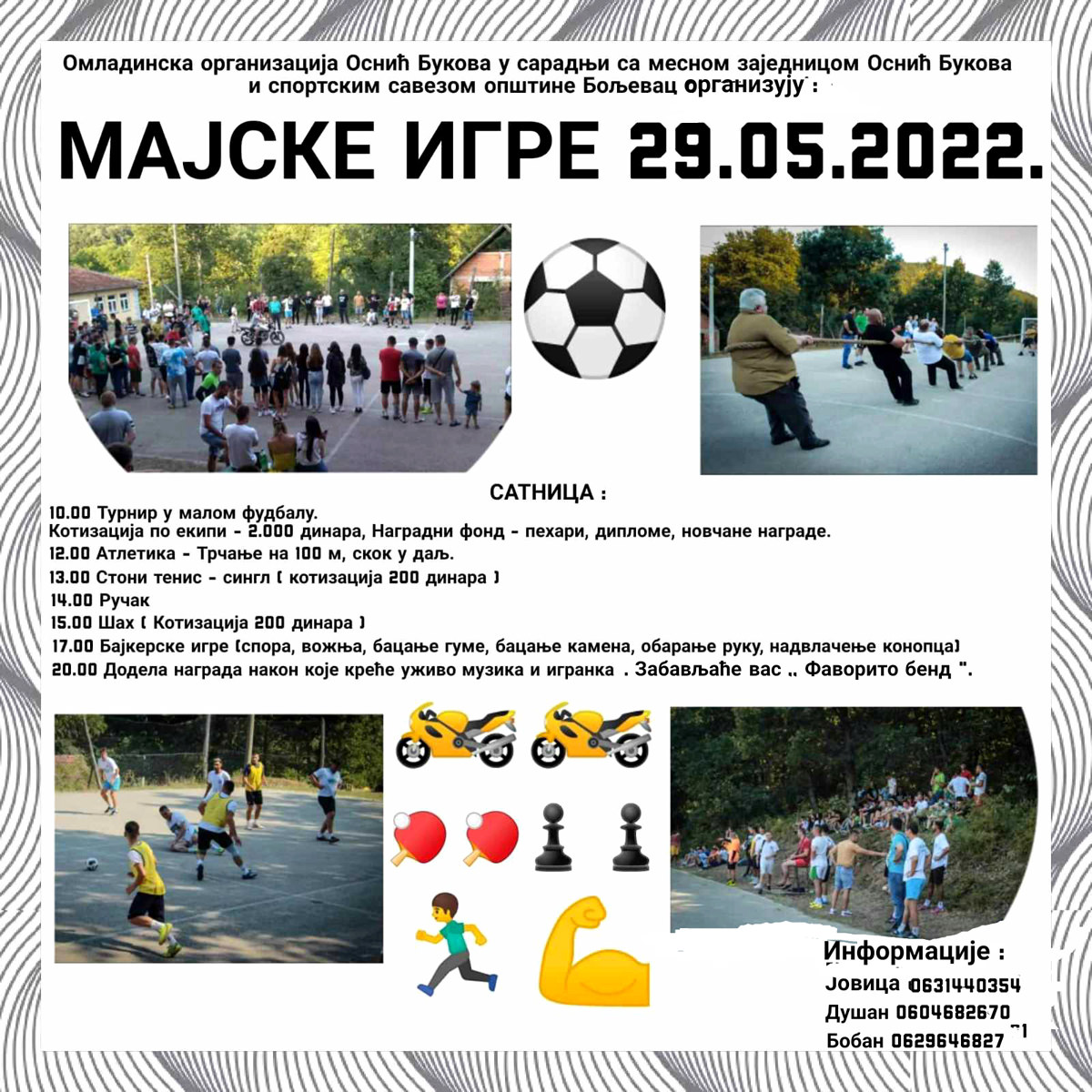 Manifestacija „Majske igre 2022″ Osnić–Bukovo