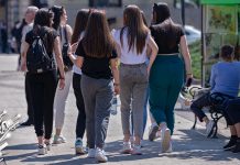 Сунчано време, уз слаб до умерен развој облачности Општина Неготин – Девојке шетају