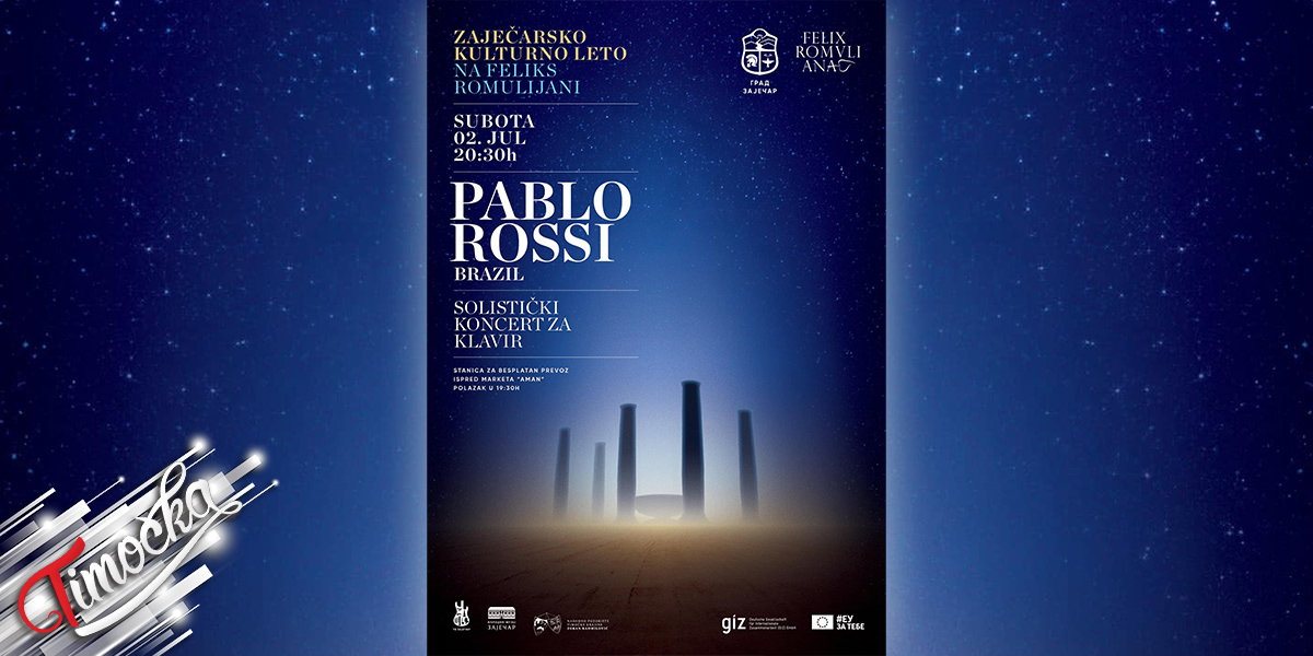 „Zaječarsko kulturno leto na Feliks Romulijani”: Pablo Rossi – Solistički koncert za klavir