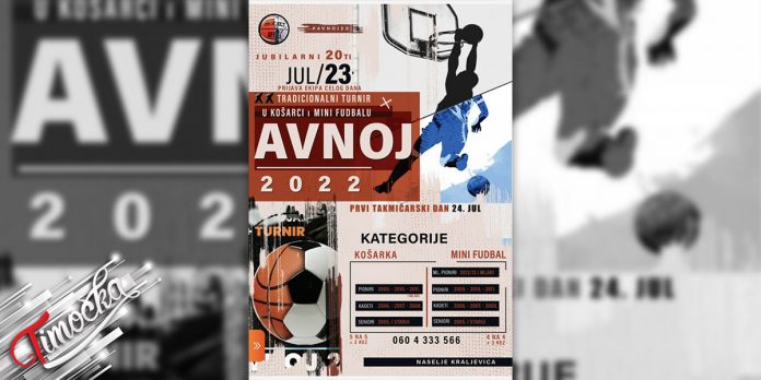 20. турнир у кошарци и мини фудбалу „АВНОЈ 2022” у Зајечару