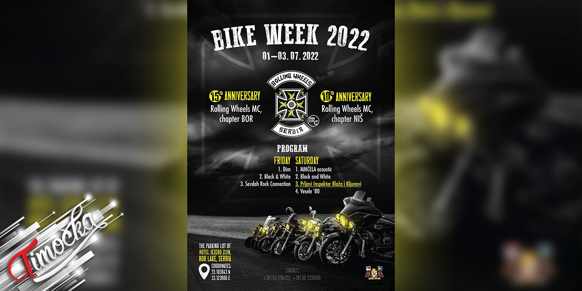 Међународни мото скуп &bdquo;Bike Week 2022&rdquo; на Борском језеру