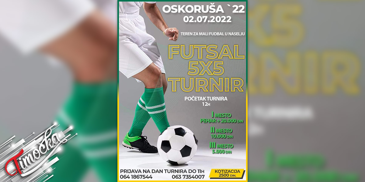 Turnir u malom fudbalu „5 na 5” u zaječarskom naselju Oskoruša